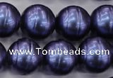 CSB649 15.5 inches 18mm whorl round shell pearl beads