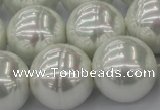 CSB660 15.5 inches 22mm whorl round shell pearl beads