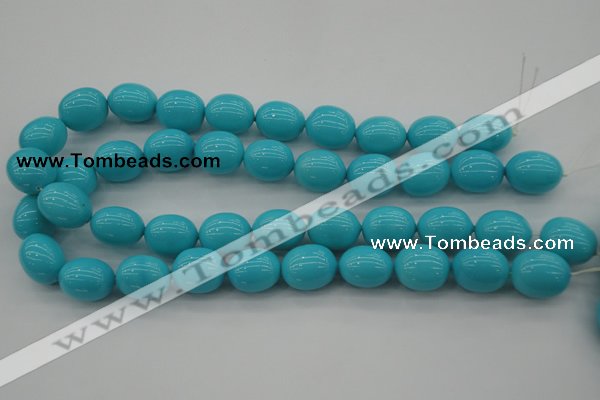 CSB677 15.5 inches 16*19mm oval shell pearl beads