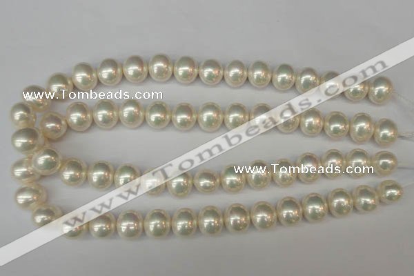 CSB800 15.5 inches 13*15mm oval shell pearl beads wholesale