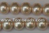 CSB801 15.5 inches 13*15mm oval shell pearl beads wholesale