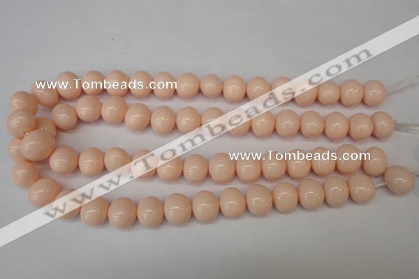 CSB810 15.5 inches 13*15mm oval shell pearl beads wholesale