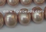 CSB829 15.5 inches 16*19mm oval shell pearl beads wholesale