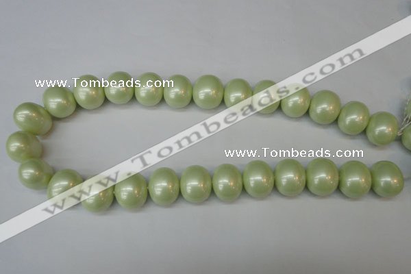 CSB831 15.5 inches 16*19mm oval shell pearl beads wholesale