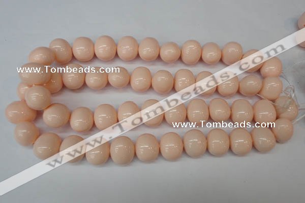 CSB834 15.5 inches 16*19mm oval shell pearl beads wholesale