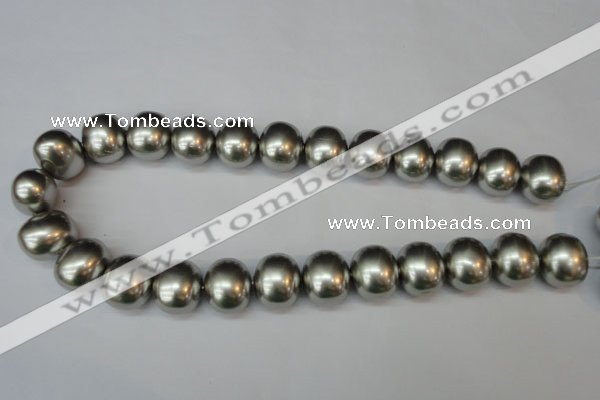 CSB836 15.5 inches 16*19mm oval shell pearl beads wholesale