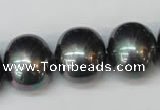 CSB838 15.5 inches 16*19mm oval shell pearl beads wholesale