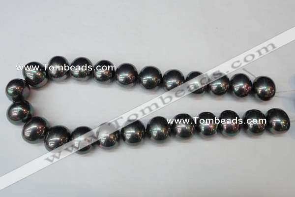 CSB838 15.5 inches 16*19mm oval shell pearl beads wholesale