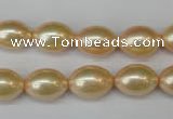 CSB847 15.5 inches 10*14mm rice shell pearl beads wholesale