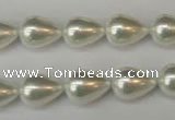 CSB862 15.5 inches 10*14mm teardrop shell pearl beads wholesale