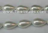 CSB864 15.5 inches 9*16mm teardrop shell pearl beads wholesale