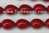CSB869 15.5 inches 12*16mm teardrop shell pearl beads wholesale