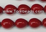 CSB869 15.5 inches 12*16mm teardrop shell pearl beads wholesale