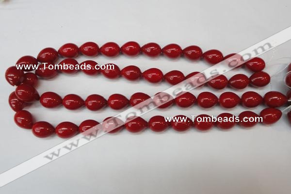 CSB869 15.5 inches 12*16mm teardrop shell pearl beads wholesale