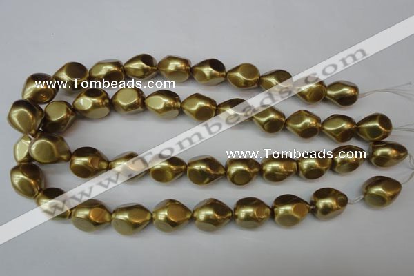 CSB894 15.5 inches 15*20mm teardrop shell pearl beads wholesale