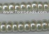 CSB900 15.5 inches 6*12mm rondelle shell pearl beads wholesale