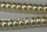 CSB901 15.5 inches 6*12mm rondelle shell pearl beads wholesale