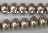 CSB908 15.5 inches 10*14mm rondelle shell pearl beads wholesale