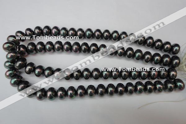 CSB909 15.5 inches 10*14mm rondelle shell pearl beads wholesale