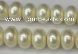 CSB910 15.5 inches 11*15mm rondelle shell pearl beads wholesale