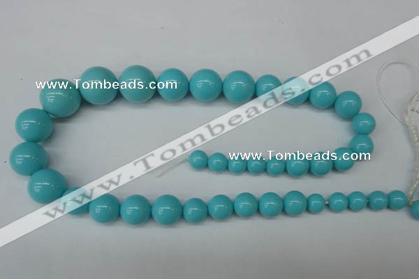 CSB932 15.5 inches 8mm - 16mm round shell pearl beads wholesale