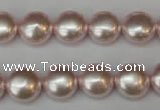 CSB941 15.5 inches 12mm flat round shell pearl beads wholesale