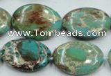 CSE09 15.5 inches 18*25mm oval natural sea sediment jasper beads