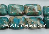 CSE15 15.5 inches 13*18mm rectangle natural sea sediment jasper beads