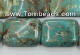 CSE16 15.5 inches 18*25mm rectangle natural sea sediment jasper beads