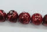 CSE166 15.5 inches 18mm round dyed natural sea sediment jasper beads