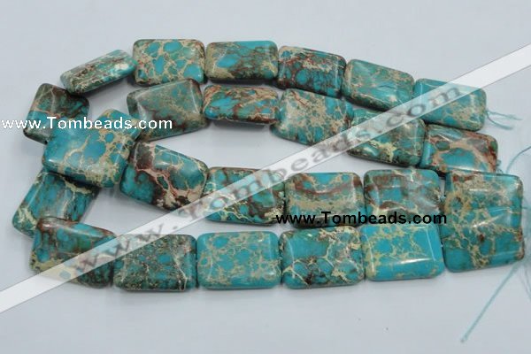 CSE17 15.5 inches 22*30mm rectangle natural sea sediment jasper beads