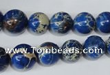 CSE300 15.5 inches 8mm - 18mm round dyed sea sediment jasper beads