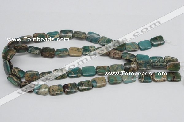 CSE5015 15.5 inches 12*16mm rectangle natural sea sediment jasper beads