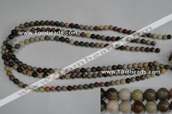 CSE5201 15.5 inches 6mm round sea sediment jasper beads wholesale