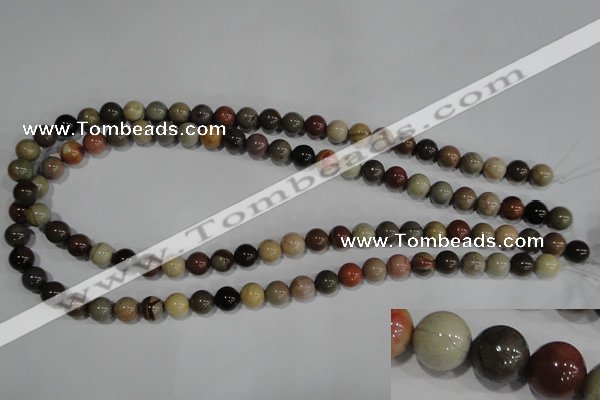 CSE5202 15.5 inches 8mm round sea sediment jasper beads wholesale