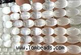 CSE636 15 inches 10*14mm rice selenite beads wholesale