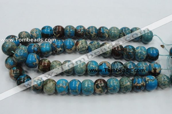 CSE64 15.5 inches 15*18mm rondelle dyed natural sea sediment jasper beads