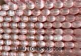 CSE714 15 inches 6*9mm rice selenite beads wholesale