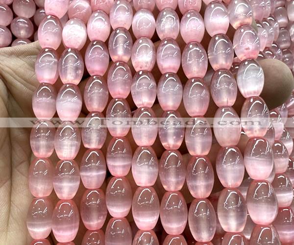 CSE715 15 inches 8*12mm rice selenite beads wholesale