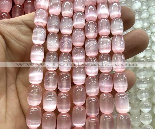CSE718 15 inches 8*12mm drum selenite beads wholesale