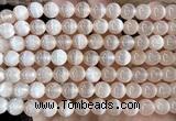 CSE721 15 inches 8mm round selenite beads wholesale