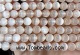 CSE722 15 inches 10mm round selenite beads wholesale