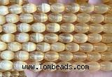 CSE735 15 inches 8*12mm rice selenite beads wholesale