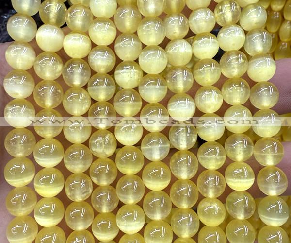 CSE742 15 inches 10mm round selenite beads wholesale