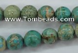 CSE76 15.5 inches 12mm round dyed natural sea sediment jasper beads