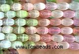 CSE766 15 inches 10*14mm rice colorful selenite beads wholesale