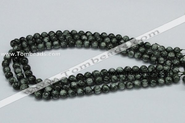 CSH02 15.5 inches 8mm round natural seraphinite gemstone beads