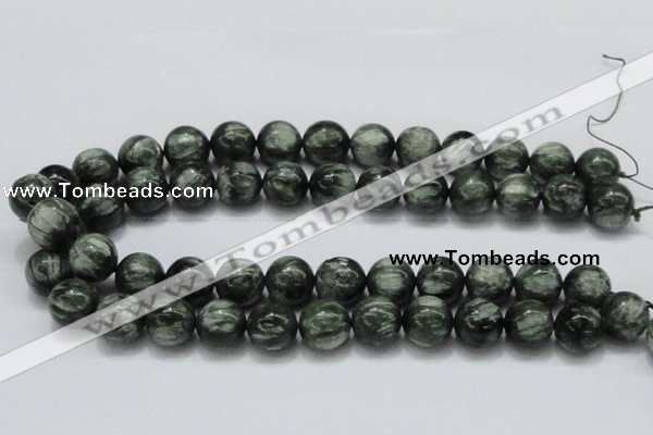 CSH06 15.5 inches 16mm round natural seraphinite gemstone beads