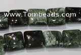 CSH102 15.5 inches 12*12mm square natural seraphinite gemstone beads