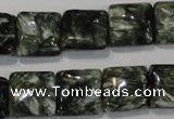 CSH103 15.5 inches 14*14mm square natural seraphinite gemstone beads